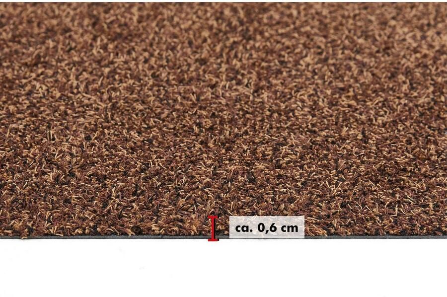 Andiamo deurmat Samson vuilvangmat van katoen voor de entree van uw huis te gebruiken als deurmat binnen deurmat in overdekte buitenruimtes of als huisdierenmat 67 x 180 cm Bruin - Foto 11