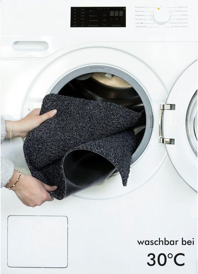 Andiamo deurmat Samson vuilvangmat van katoen voor de entree van het huis kan gebruikt worden als deurmat binnen deurmat in overdekte buitenruimtes of als huisdierenmat 67 x 180 cm antraciet - Foto 5