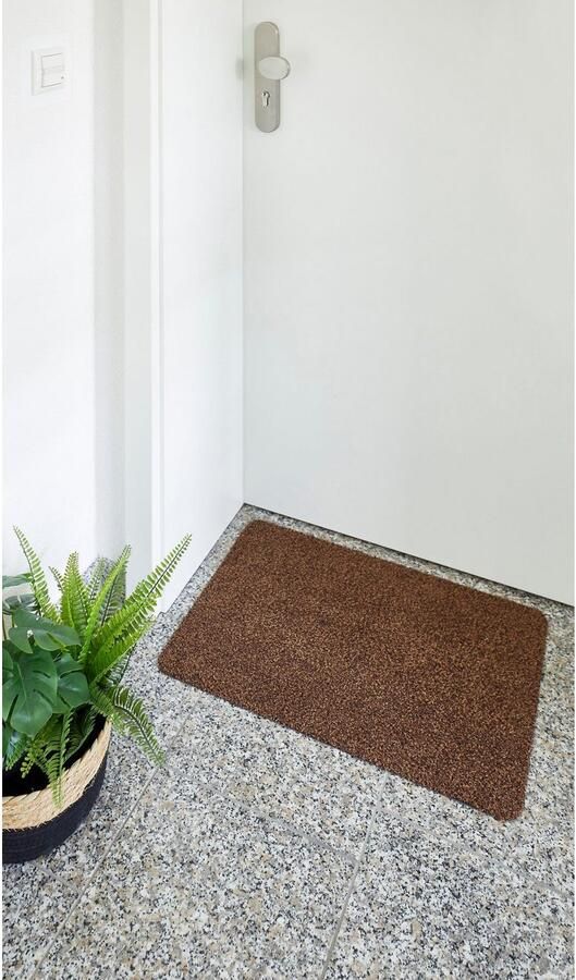 Andiamo deurmat Samson vuilvangmat van katoen voor de entree van uw huis te gebruiken als deurmat binnen deurmat in overdekte buitenruimtes of als huisdierenmat 67 x 180 cm Bruin - Foto 19