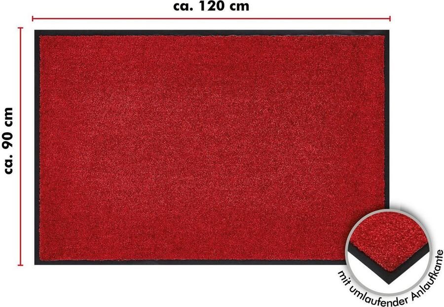 Andiamo Mat Super Wash & Clean Made in Belgium Vuilopvangmat uni kleuren antislip wasbaar - Foto 5