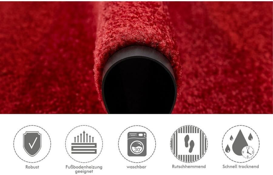 Andiamo Mat Super Wash & Clean Made in Belgium Vuilopvangmat uni kleuren antislip wasbaar - Foto 7