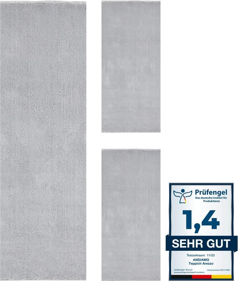 Andiamo Set slaapkamerkleedjes Arezzo Effen kleuren zachte pool wasbaar ideaal voor de woonkamer en slaapkamer