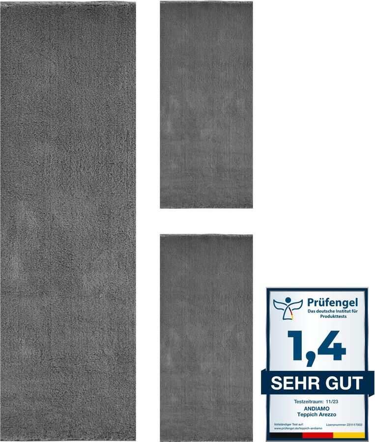 Andiamo Set slaapkamerkleedjes Arezzo Effen kleuren zachte pool wasbaar ideaal voor de woonkamer en slaapkamer