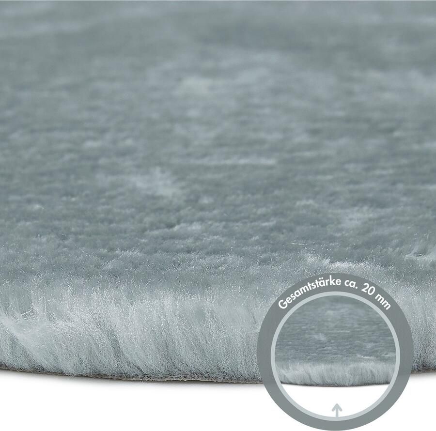 Andiamo Set slaapkamerkleedjes Slaapkamerkleed lam imitatiebont zeer zachte pool wasbaar slaapkamerkleed loperset - Foto 2