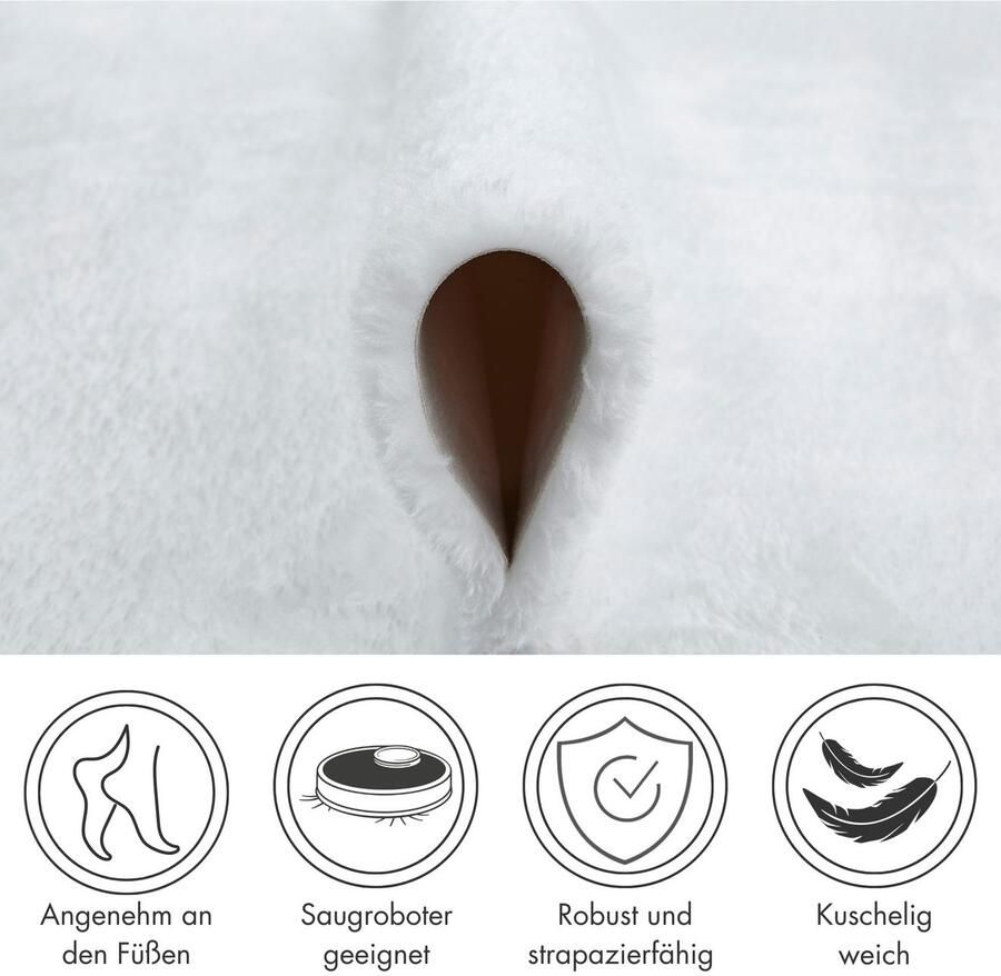 Andiamo Vachtvloerkleed Lam imitatiebont Nepbont bijzonder zacht door microvezel klantenfavoriet - Foto 3