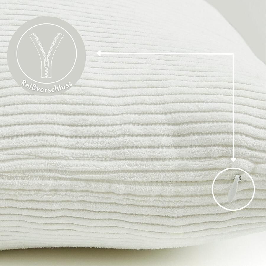 Andiamo Sierkussen Cord kussen Emy kussenhoes met vulling Sierkussens vierkant 40x40 of 30x50 cm ook verkrijgbaar als 4-delige set (1 stuk)