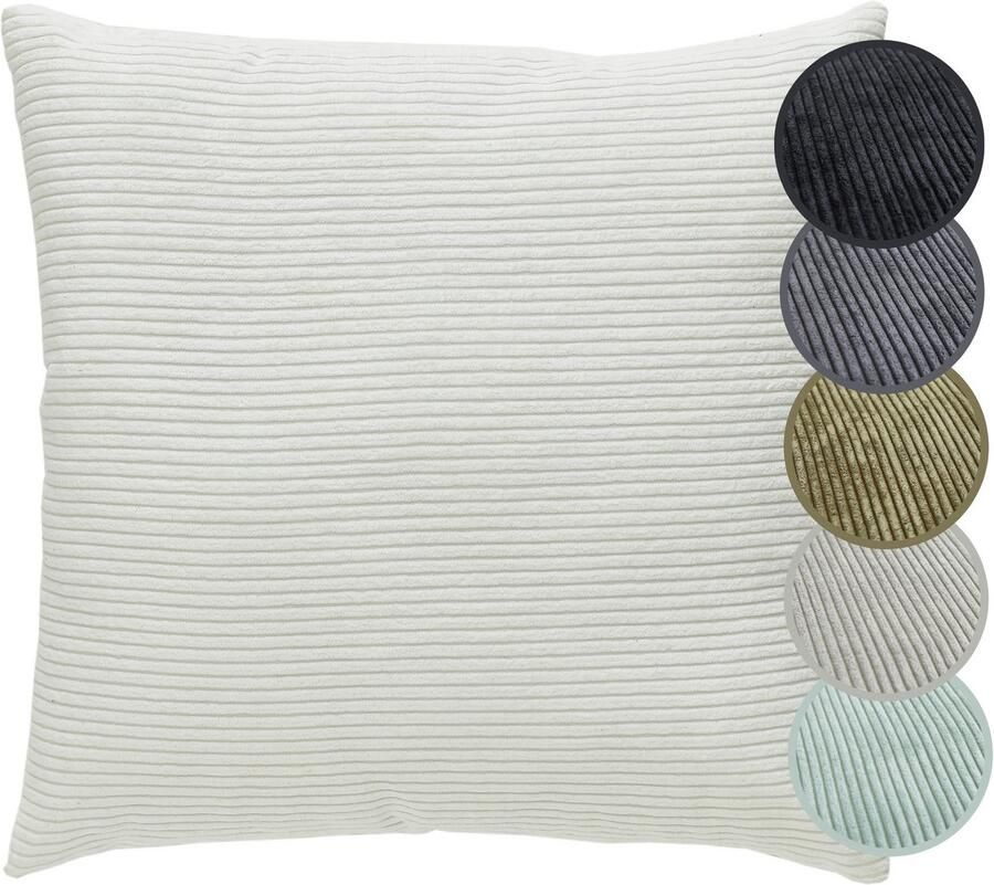 Andiamo Sierkussen Cord kussen Emy kussenhoes met vulling Sierkussens vierkant 40x40 of 30x50 cm ook verkrijgbaar als 4-delige set (1 stuk) - Foto 6