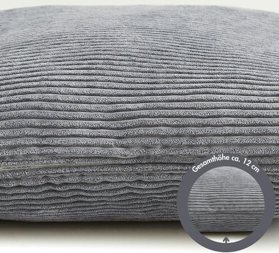 Andiamo Sierkussen Cord kussen Emy kussenhoes met vulling Sierkussens vierkant 40x40 of 30x50 cm ook verkrijgbaar als 4-delige set (1 stuk) - Foto 5