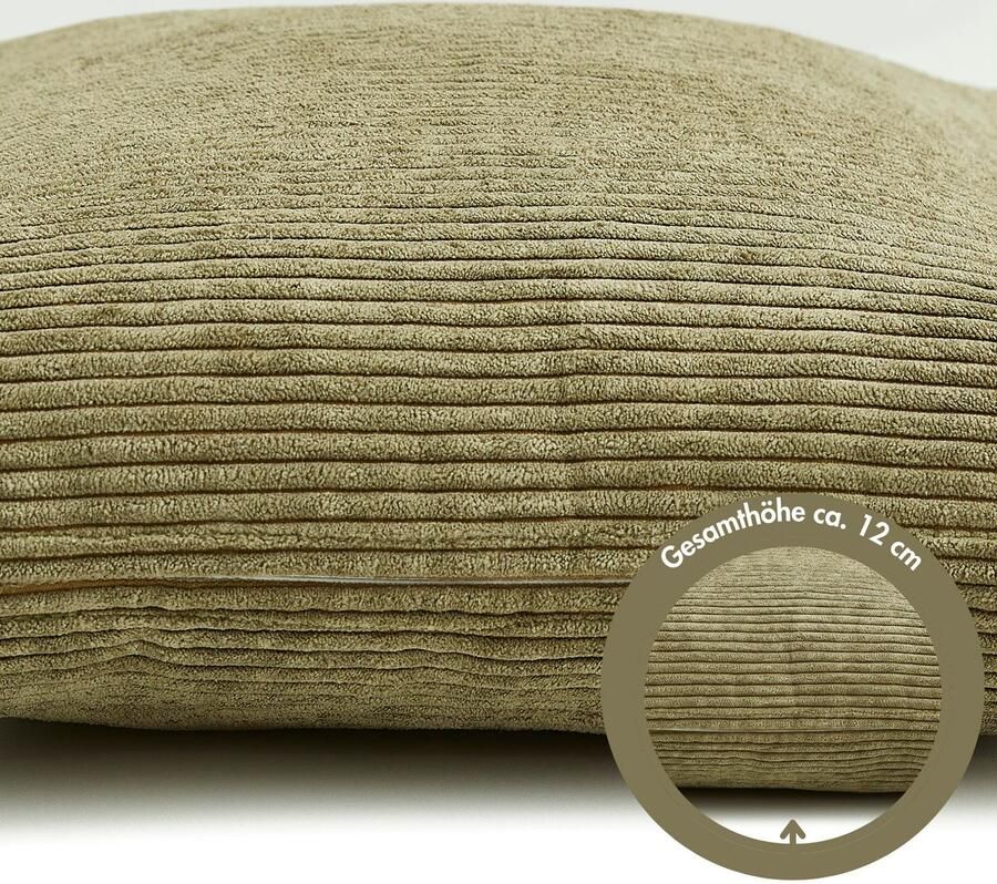 Andiamo Sierkussen Cord kussen Emy kussenhoes met vulling Sierkussens vierkant 40x40 of 30x50 cm ook verkrijgbaar als 4-delige set (1 stuk) - Foto 6