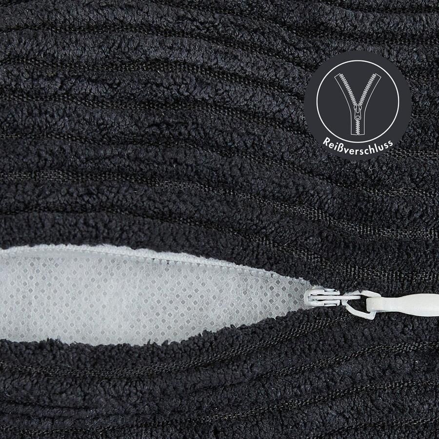 Andiamo Sierkussen Cord kussen Emy kussenhoes met vulling Sierkussens vierkant 40x40 of 30x50 cm ook verkrijgbaar als 4-delige set (1 stuk)