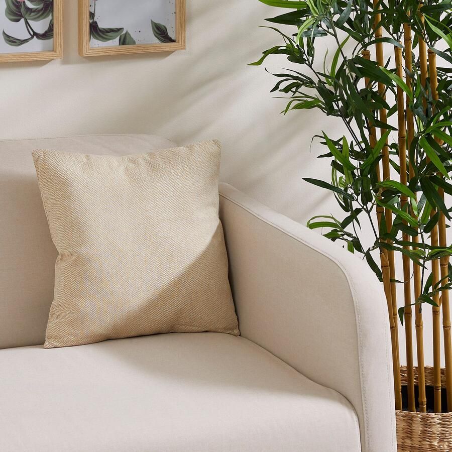 Andiamo Sierkussen Jenny Sierkussen visgraatpatroon vierkant 40x40 cm kussenhoes met vulling (1 stuk) - Foto 7