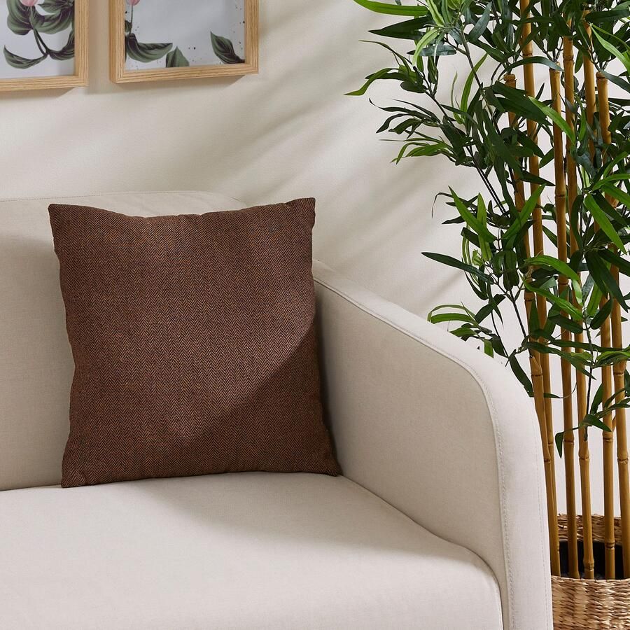 Andiamo Sierkussen Jenny Sierkussen visgraatpatroon vierkant 40x40 cm kussenhoes met vulling (1 stuk) - Foto 7