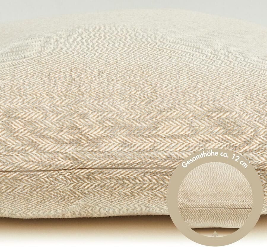 Andiamo Sierkussen Jenny Sierkussen visgraatpatroon vierkant 40x40 cm kussenhoes met vulling (1 stuk) - Foto 5