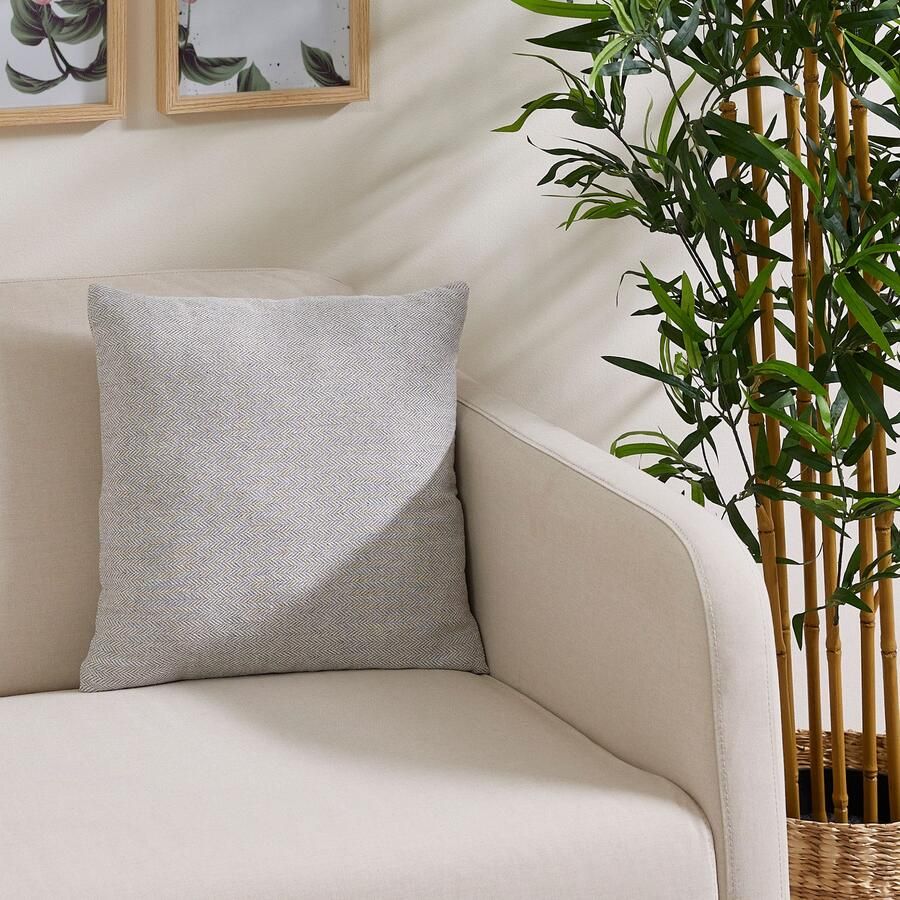 Andiamo Sierkussen Jenny Sierkussen visgraatpatroon vierkant 40x40 cm kussenhoes met vulling (1 stuk) - Foto 7