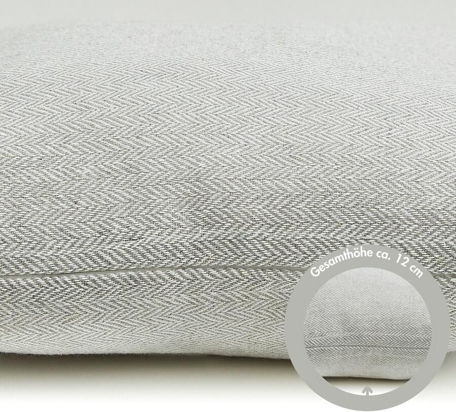 Andiamo Sierkussen Jenny Sierkussen visgraatpatroon vierkant 40x40 cm kussenhoes met vulling (1 stuk) - Foto 5