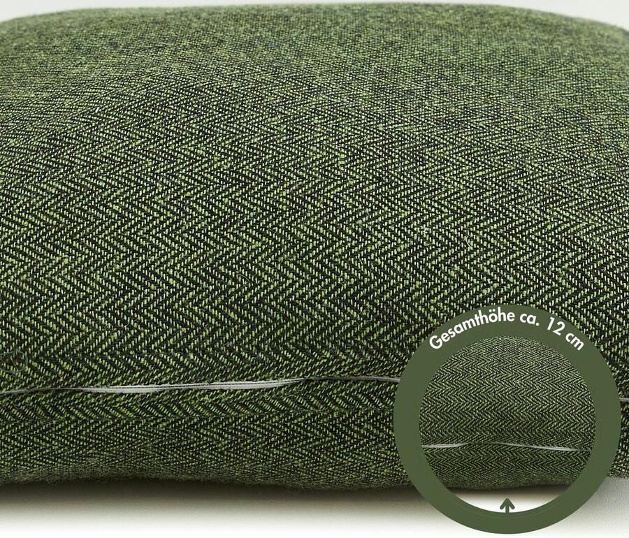 Andiamo Sierkussen Jenny Sierkussen visgraatpatroon vierkant 40x40 cm kussenhoes met vulling (1 stuk) - Foto 6