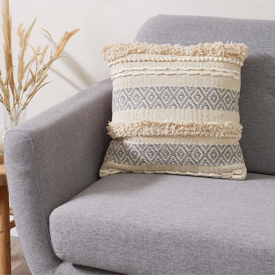 Andiamo Sierkussen Livia Etnisch patroon gestreept kussenhoes met vulling vierkant 45x45 cm (1 stuk) - Foto 6