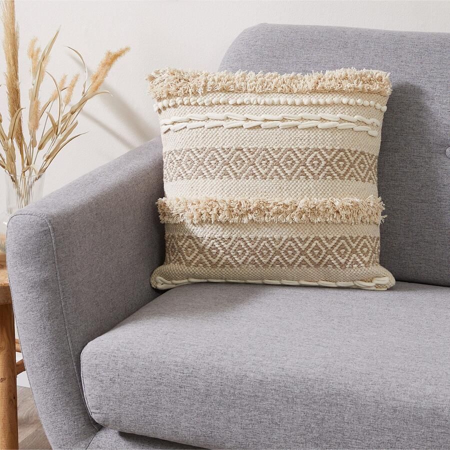 Andiamo Sierkussen Livia Etnisch patroon gestreept kussenhoes met vulling vierkant 45x45 cm (1 stuk) - Foto 6