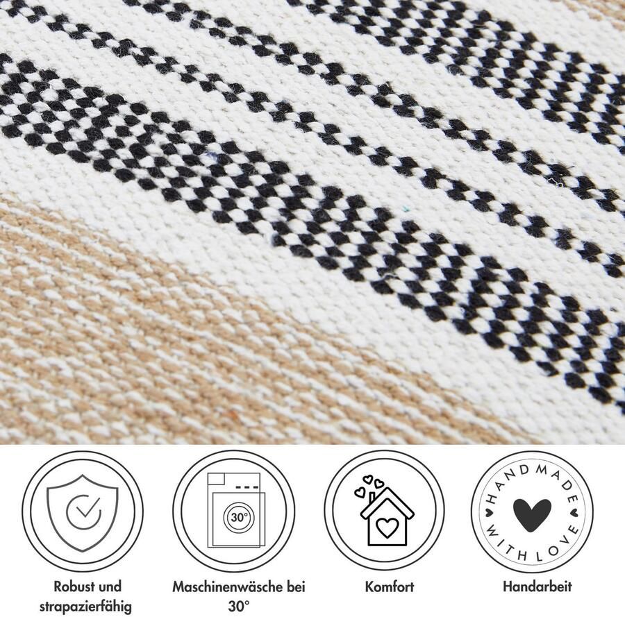 Andiamo Sierkussen Malena Etnisch patroon bankkussen kussenhoes met vulling vierkant 45x45 cm (1 stuk)