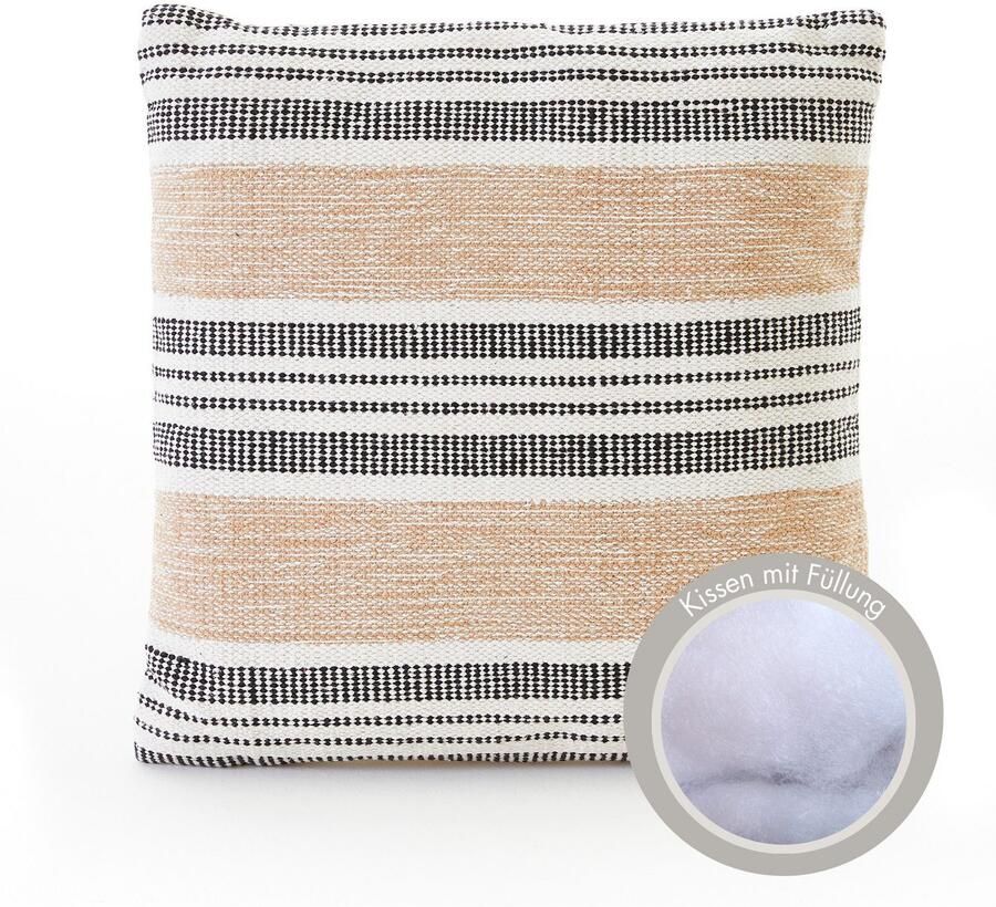 Andiamo Sierkussen Malena Etnisch patroon bankkussen kussenhoes met vulling vierkant 45x45 cm (1 stuk) - Foto 4