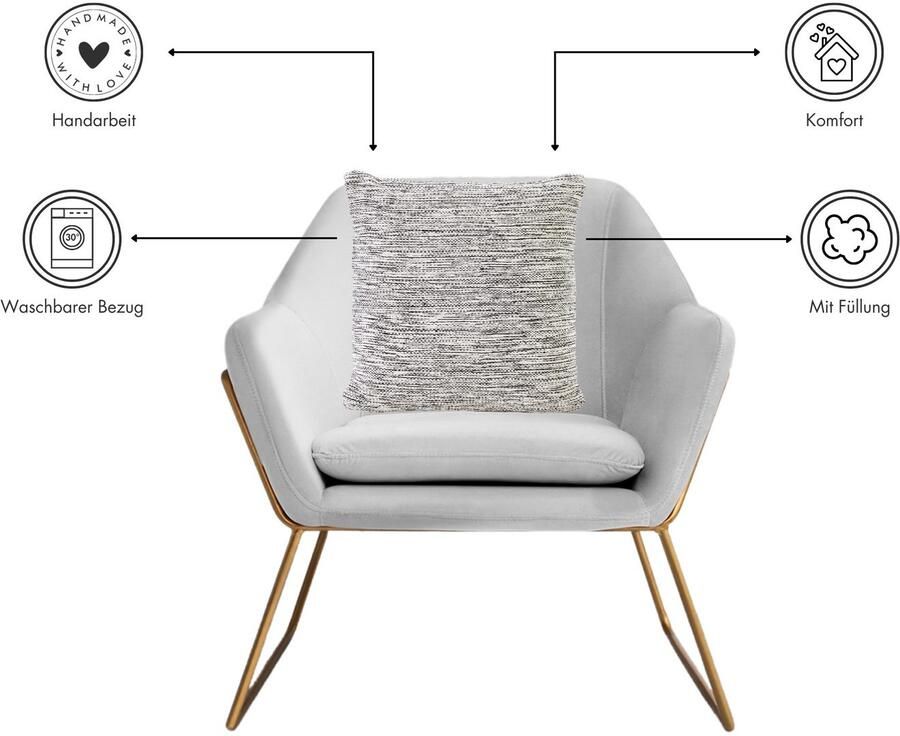 Andiamo Sierkussen Malena Etnisch patroon bankkussen kussenhoes met vulling vierkant 45x45 cm (1 stuk) - Foto 5