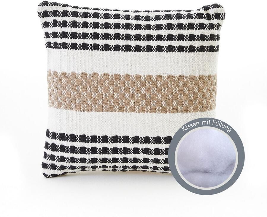 Andiamo Sierkussen Malena Etnisch patroon bankkussen kussenhoes met vulling vierkant 45x45 cm (1 stuk) - Foto 5