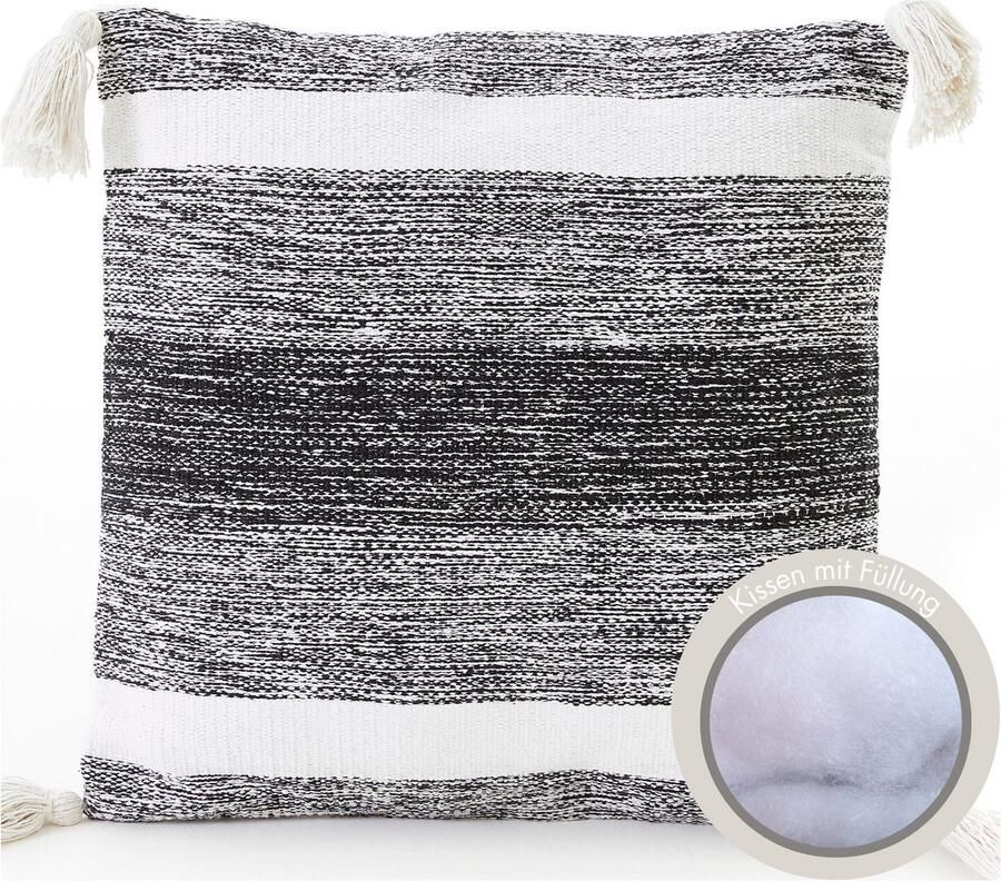 Andiamo Sierkussen Malena Etnisch patroon bankkussen kussenhoes met vulling vierkant 45x45 cm (1 stuk) - Foto 3