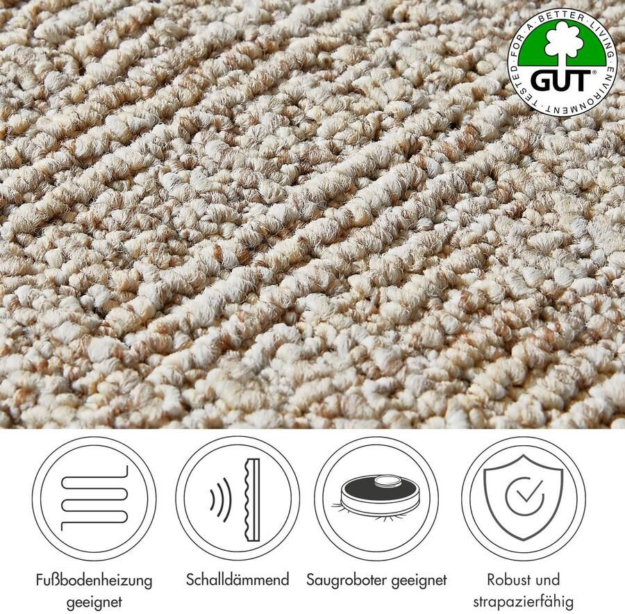 Andiamo Tapijt Patras structuurslang Netherland gemêleerd breedte 400 cm of 500 cm slijtvast en robuust (1 stuk) - Foto 4