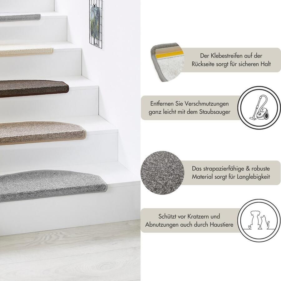 Andiamo Tredemat Casablanca Made in Netherlands Effen kleuren zelfklevend slijtvast 15 stuks in een set