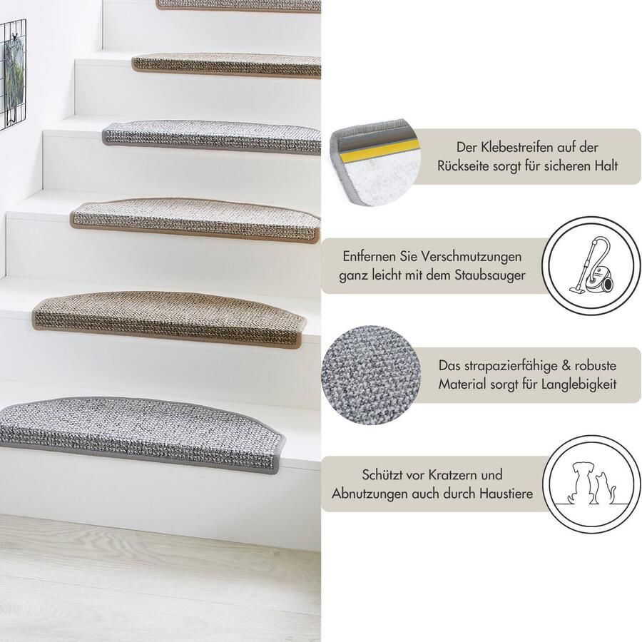 Andiamo Tredemat Saragossa Made in Netherlands gemêleerd zelfklevend slijtvast 15 stuks in een set