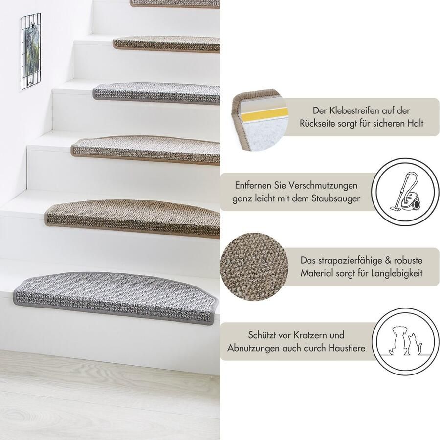 Andiamo Tredemat Saragossa Made in Netherlands gemêleerd zelfklevend slijtvast 15 stuks in een set