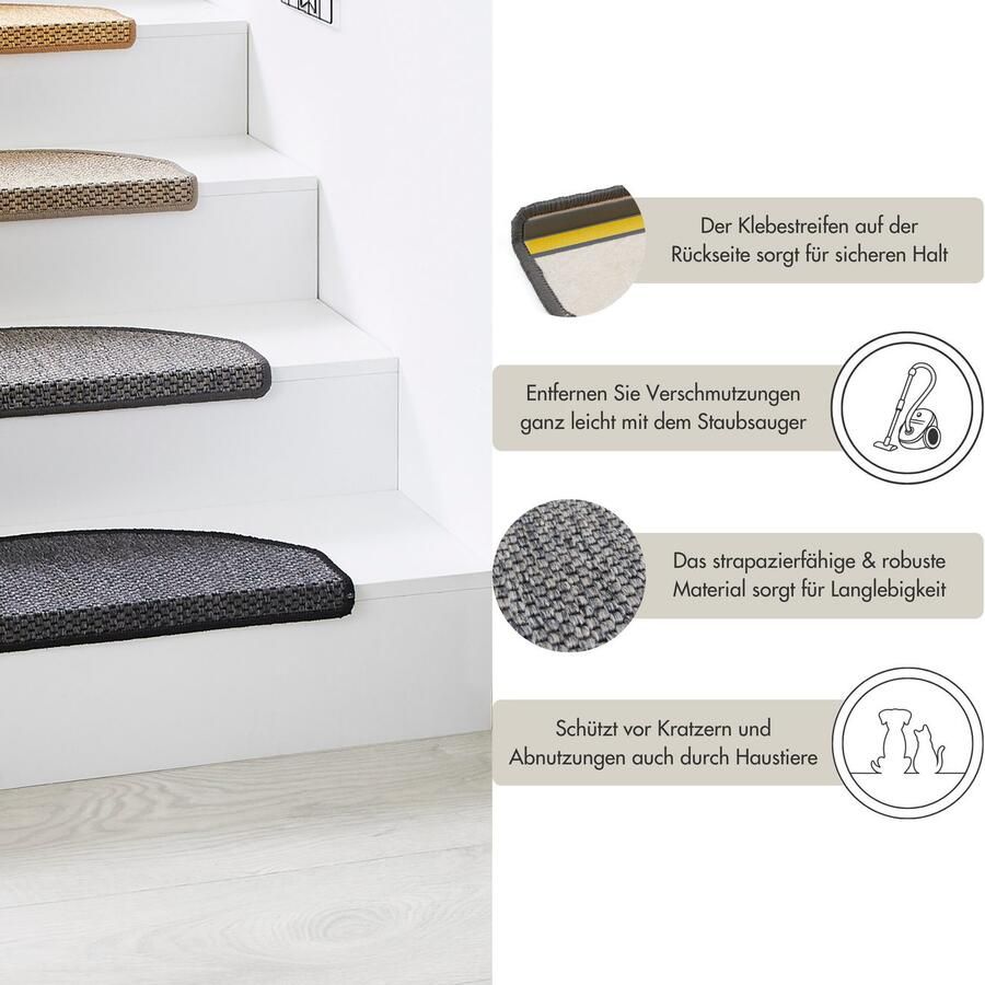 Andiamo Tredemat Skagen Made in Netherlands gemêleerd zelfklevend slijtvast 15 stuks in een set