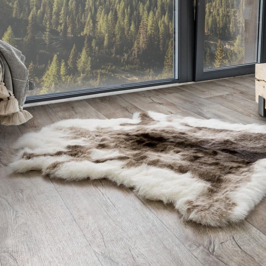 Andiamo Vachtvloerkleed Rendiervacht Rentier-kunstbont zacht & knuffelig woonkamer slaapkamer - Foto 7