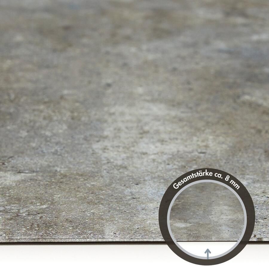 Andiamo Vinyl tapijt Marrakesch afwasbaar antislip tegel- of betonlook ook als loper (1 stuk) - Foto 3
