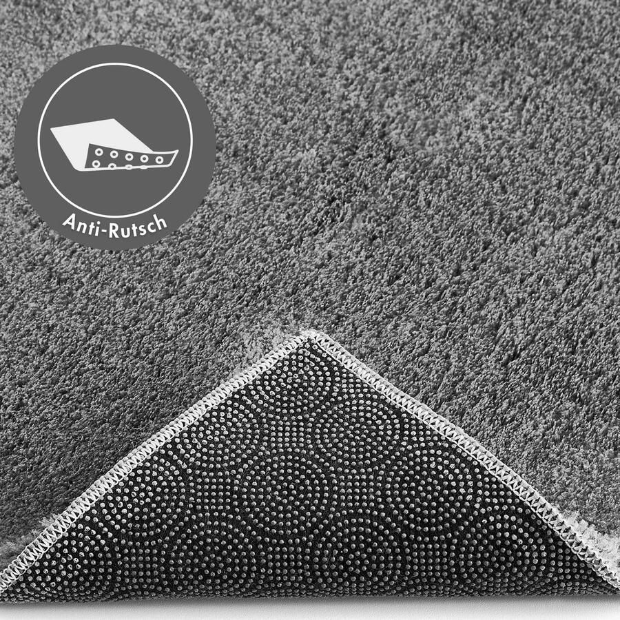 Andiamo Vloerkleed Arezzo Effen kleuren zachte pool wasbaar ideaal voor de woonkamer en slaapkamer - Foto 2