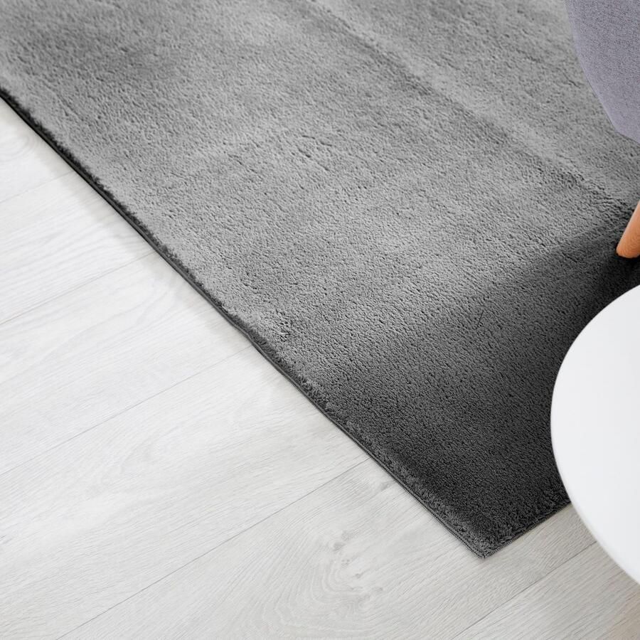 Andiamo Vloerkleed Arezzo Effen kleuren zachte pool wasbaar ideaal voor de woonkamer en slaapkamer - Foto 3