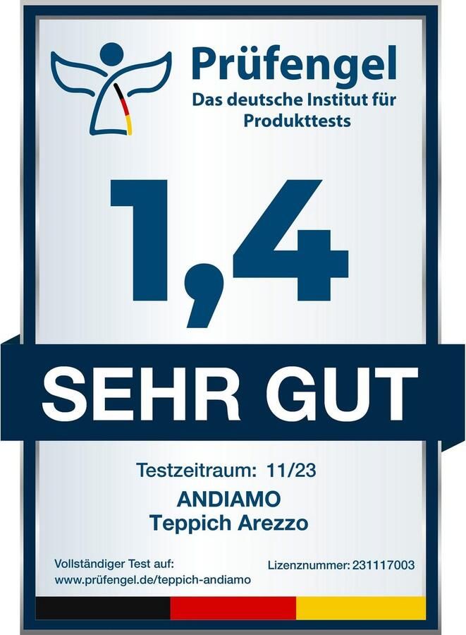 Andiamo Vloerkleed Arezzo Effen kleuren zachte pool wasbaar ideaal voor de woonkamer en slaapkamer - Foto 8