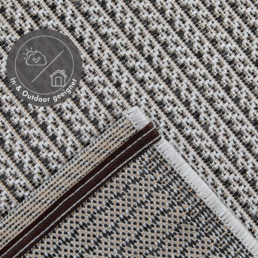 Andiamo Vloerkleed ARIZONA 2 Platweefsel met randdessin geschikt voor binnen en buiten woonkamer - Foto 2