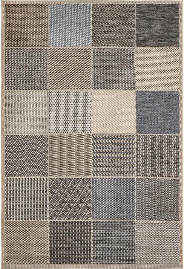 Andiamo Vloerkleed Clyde 2 Platweefsel patchworkdesign geschikt voor binnen en buiten woonkamer - Foto 7