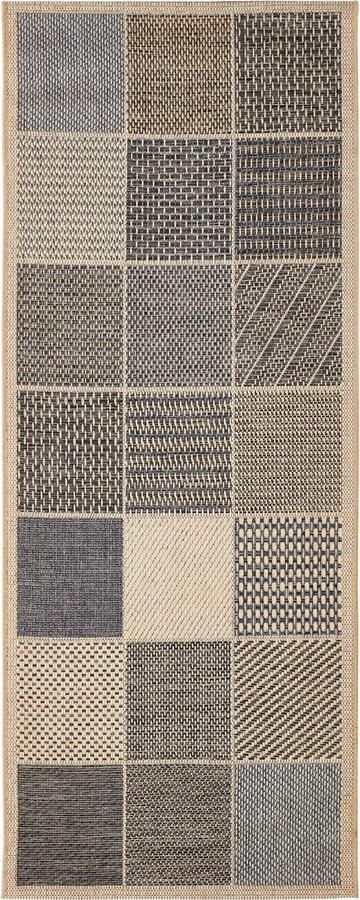 Andiamo Vloerkleed Clyde 2 Platweefsel patchworkdesign geschikt voor binnen en buiten woonkamer - Foto 13