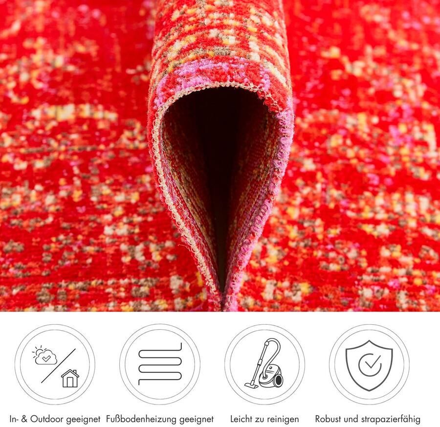 Andiamo Vloerkleed Colore verschillende ontwerpen geschikt voor binnen- en buitengebruik woonkamer - Foto 3