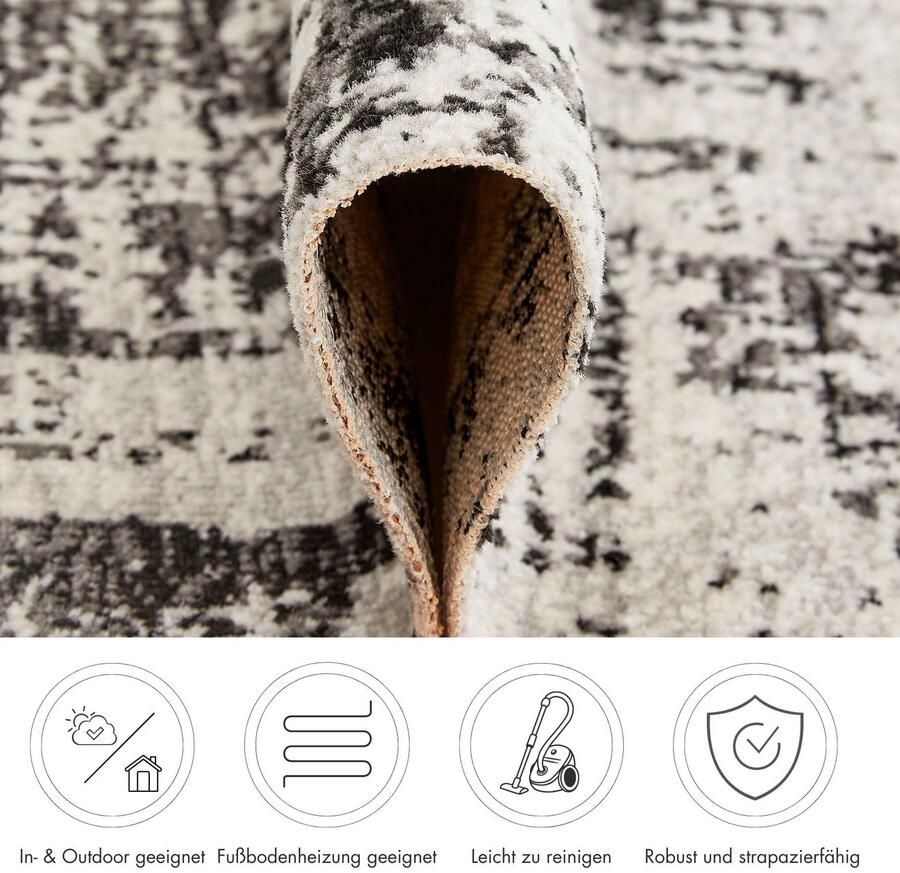 Andiamo Vloerkleed Colore verschillende ontwerpen geschikt voor binnen- en buitengebruik woonkamer - Foto 4