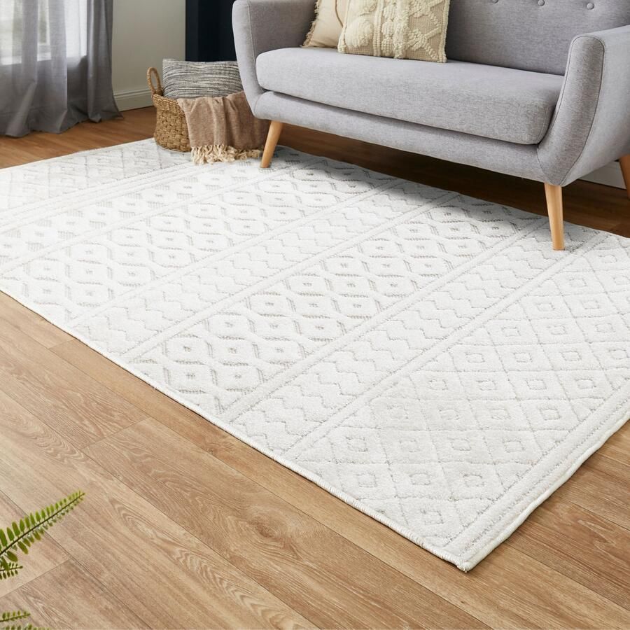 Andiamo Vloerkleed LA ROCHELLE Boho-Scandinavisch stijl hoog-laag effect modern woonkamer - Foto 8