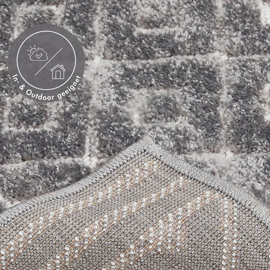 Andiamo Vloerkleed LA ROCHELLE Boho-Scandinavisch stijl hoog-laag effect modern woonkamer - Foto 2