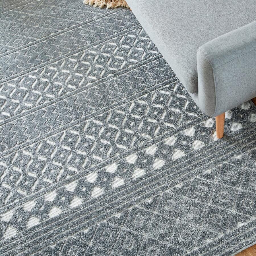 Andiamo Vloerkleed LA ROCHELLE Boho-Scandinavisch stijl hoog-laag effect modern woonkamer - Foto 3