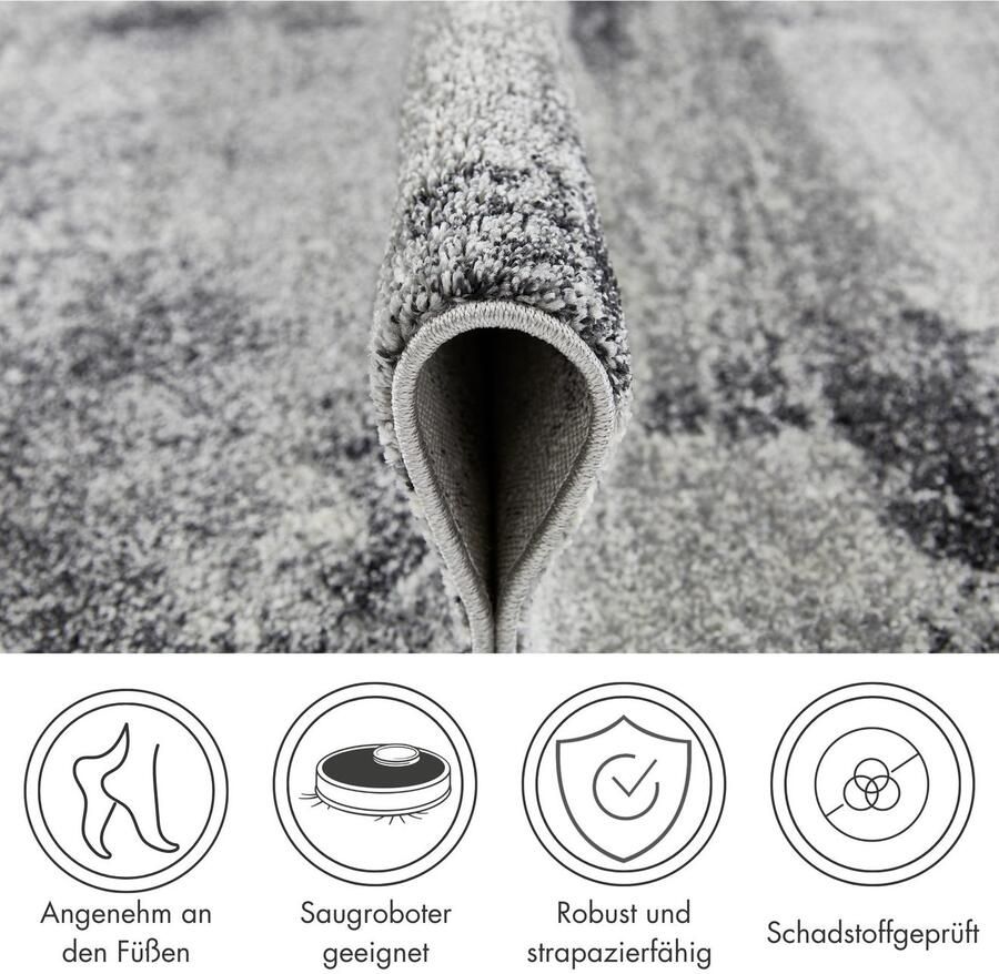 Andiamo Vloerkleed Luna Kortpolig modern ontwerp gemêleerd klantenfavoriet - Foto 3