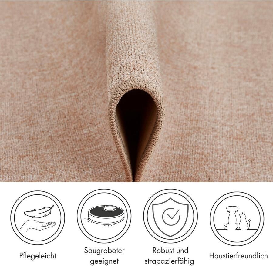 Andiamo Vloerkleed Luton Made in Germany gemêleerde look ideaal in de woonkamer & slaapkamer - Foto 3