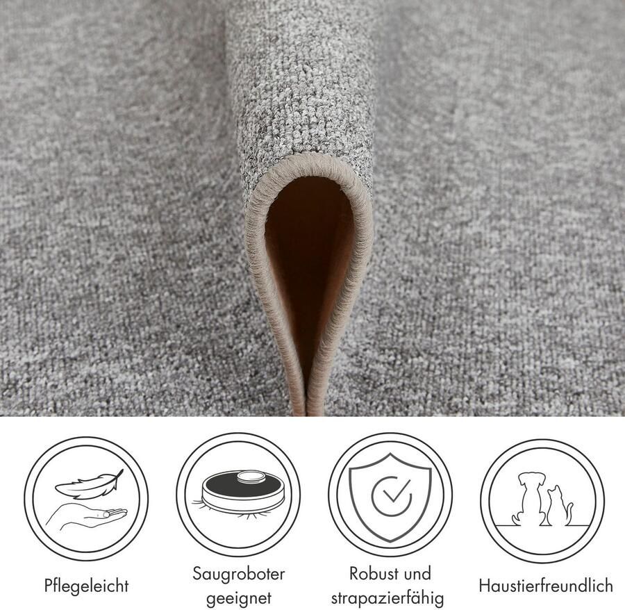 Andiamo Vloerkleed Luton Made in Germany gemêleerde look ook als loper woonkamer & slaapkamer - Foto 3