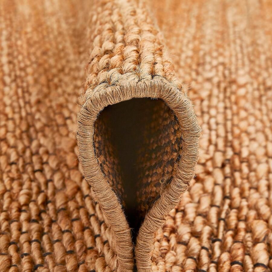 Andiamo Vloerkleed MANAUS Jute tapijt handgeweven natuurlijke vezel woonkamer