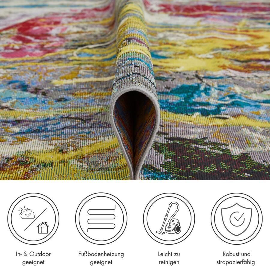 Andiamo Vloerkleed Platana modern design geschikt voor binnen en buiten balkon terras - Foto 3